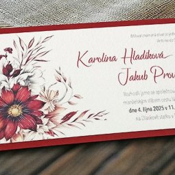Papírová Elegance - svatební oznámení