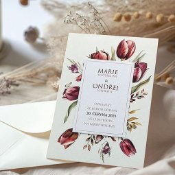 Papírová Elegance - svatební oznámení