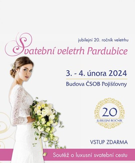 Jubilejní 20. ročník Svatebního veletrhu Pardubice 2024